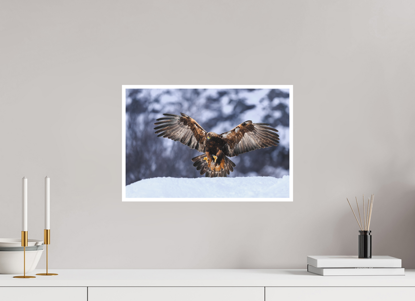 Golden eagle in for landing