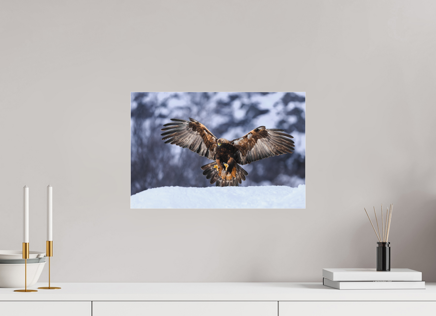Golden eagle in for landing