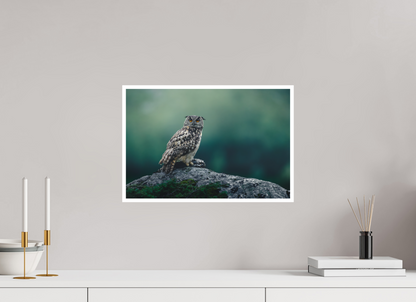 Eagle owl with its prey