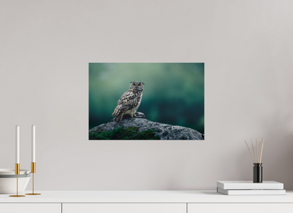 Eagle owl with its prey