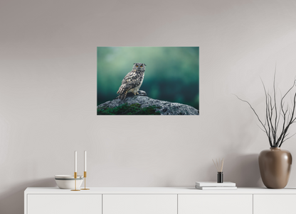 Eagle owl with its prey